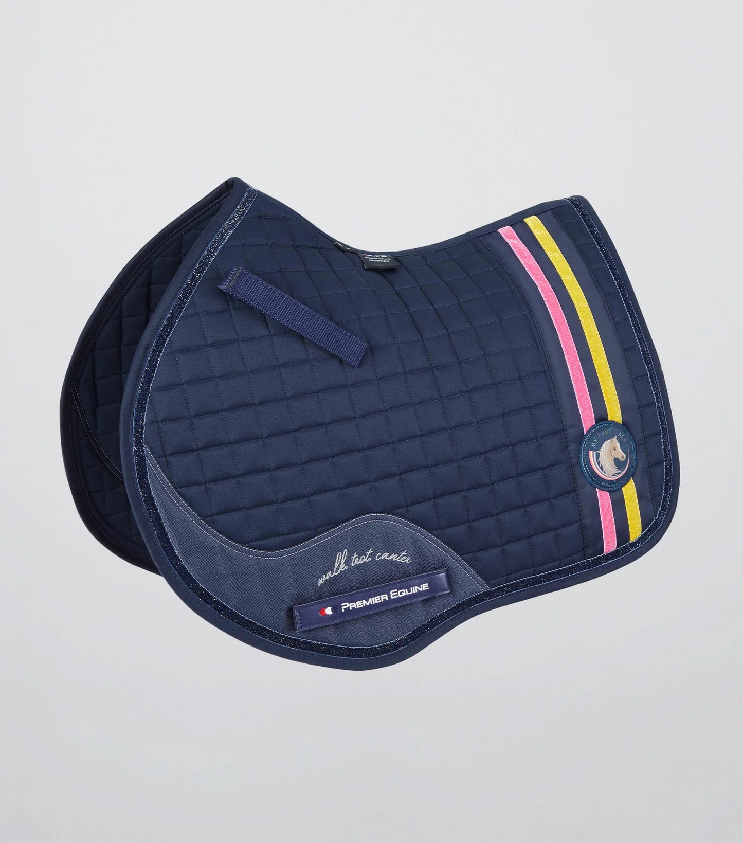 Tapis de saut poney pailleté PREMIER EQUINE "My Pony Jack" GP/Jump en coton