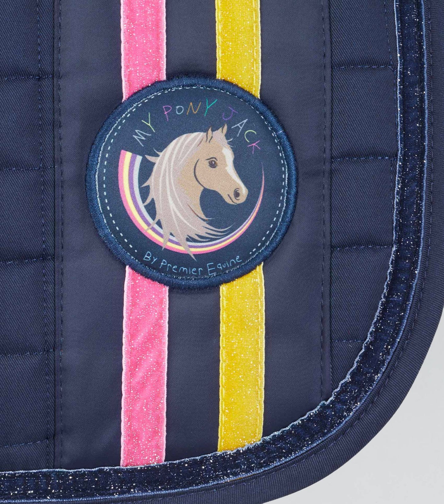 Tapis de saut poney pailleté PREMIER EQUINE "My Pony Jack" GP/Jump en coton