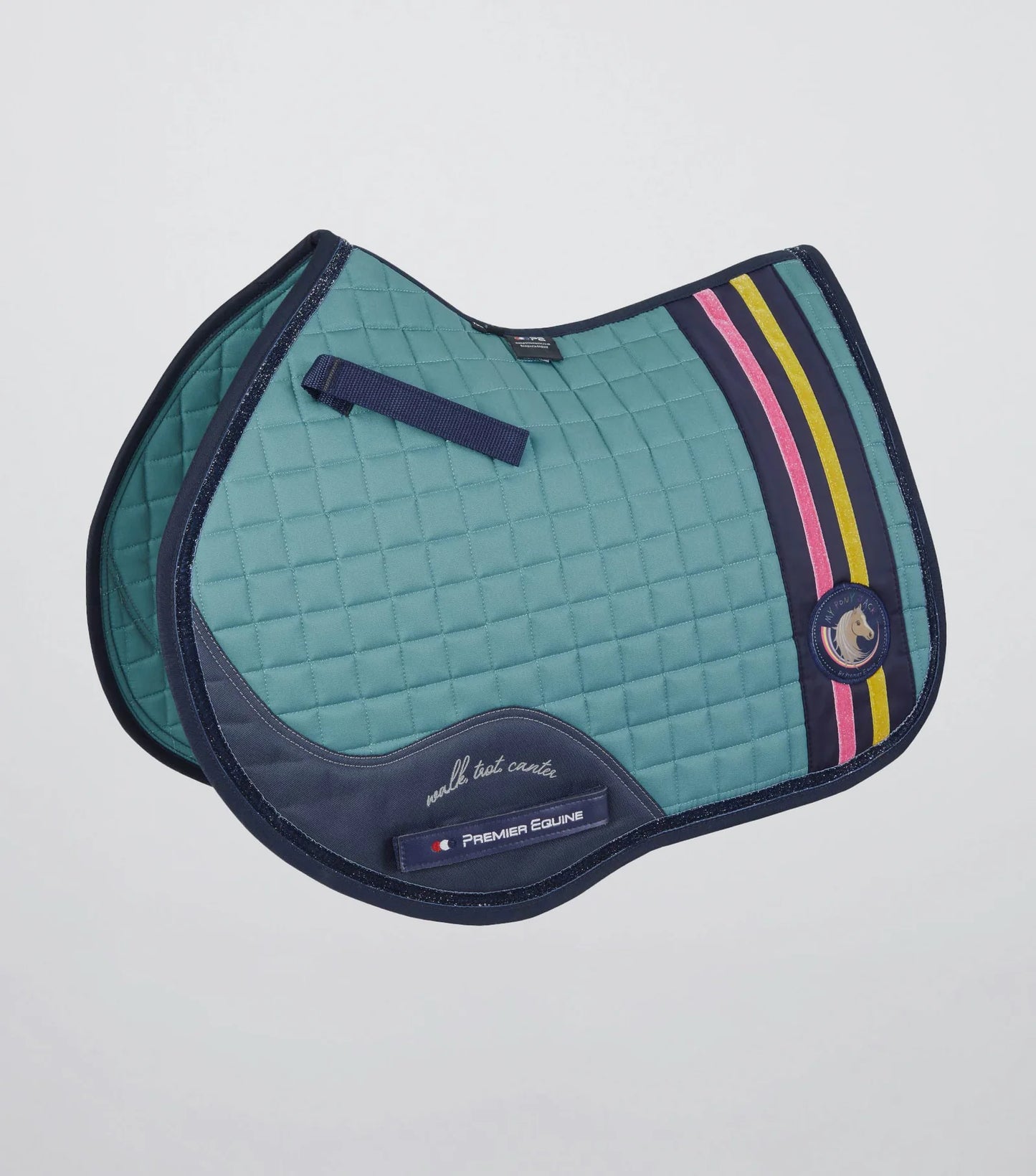 Tapis de saut poney pailleté PREMIER EQUINE "My Pony Jack" GP/Jump en coton