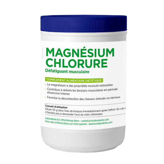 MAGNESIUM CHLORURE ESC – Récupération musculaire cheval et gestion du stress