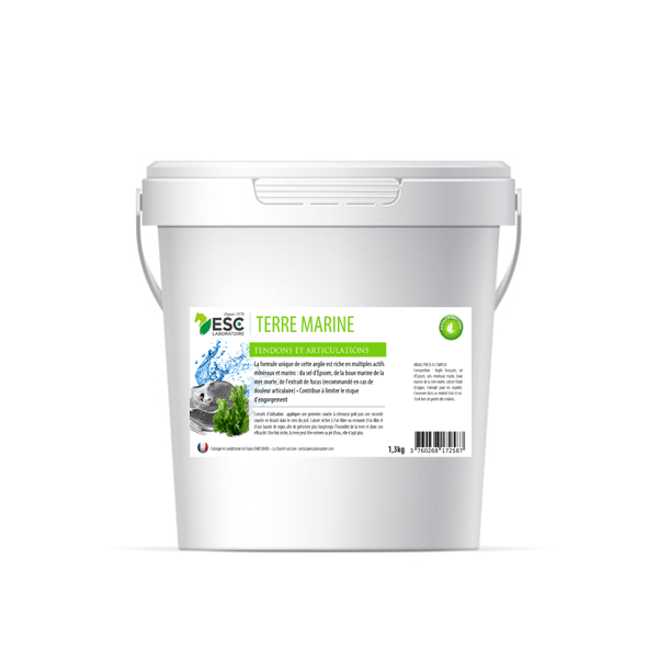 TERRE MARINE ESC – Argile cheval enrichie en minéraux marins – Prêt à l’emploi