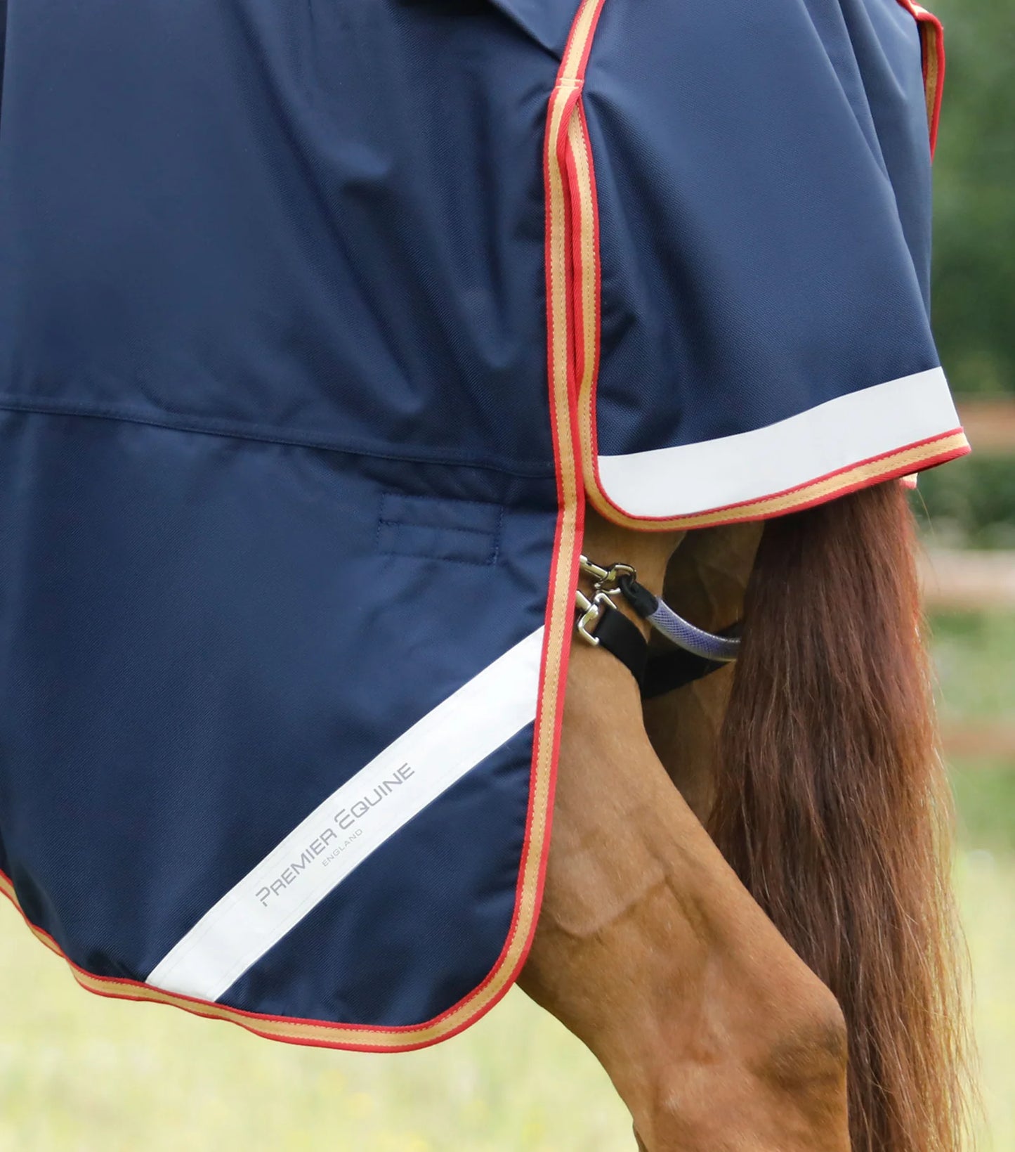 Couverture d'extérieur PREMIER EQUINE "TITAN 1680D" Storm 450g Combo avec couvre-cou ajusté intégré