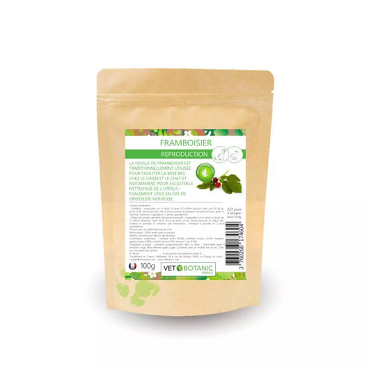 FRAMBOISIER Feuilles en poudre – Reproduction chiens et chats