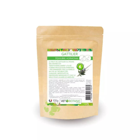 GATTILIER Graine pure en poudre – Equilibre hormonal chiens et chats