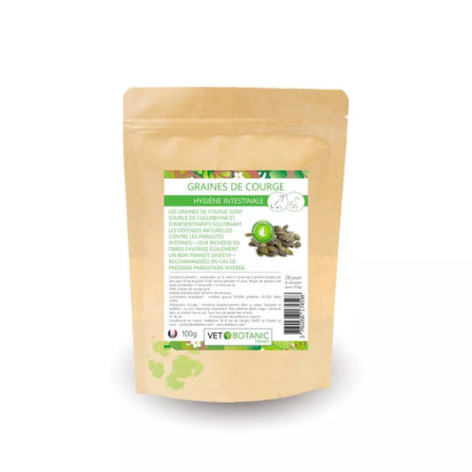 GRAINES DE COURGE pures – Hygiène intestinale chiens et chats
