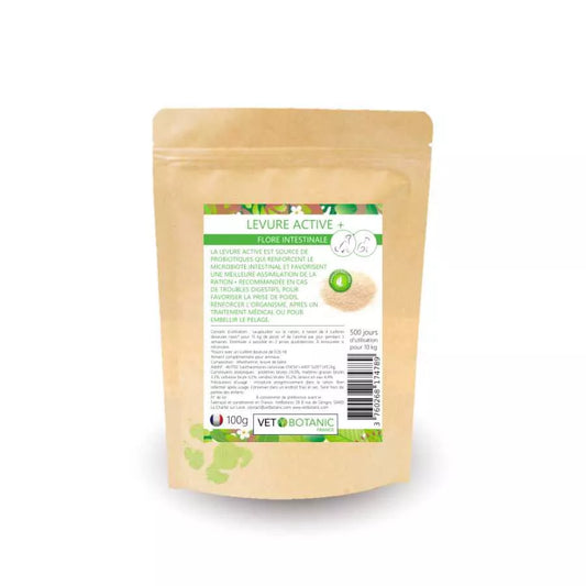 LEVURE ACTIVE + pour troubles digestifs, prise de poids, renfort de l'organisme et beauté du pelage