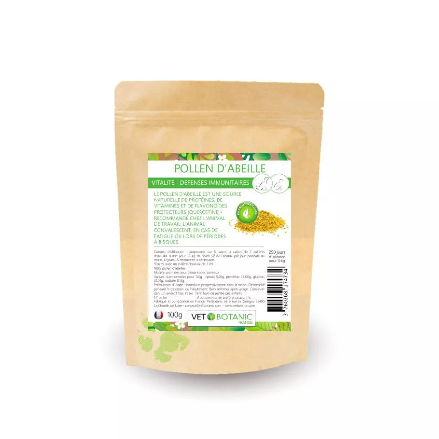 POLLEN D’ABEILLES – Vitalité et défenses immunitaires chiens et chats