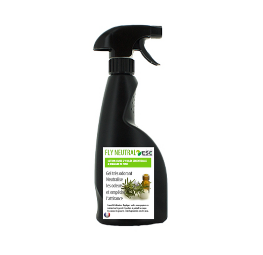 FLY NEUTRAL SPRAY ESC - Lotion anti-insectes cheval – À base d’huiles essentielles