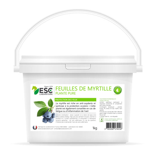 FEUILLES DE MYRTILLE ESC – Protection des yeux cheval – Plante pure