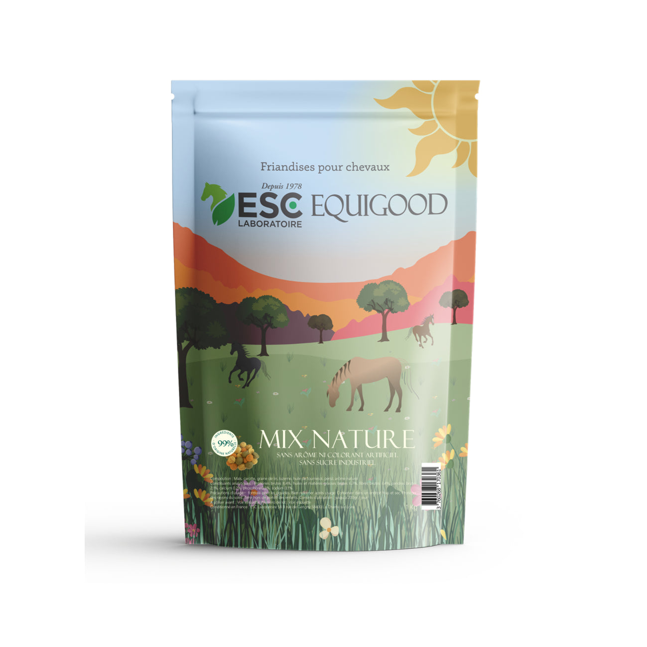 EQUIGOOD NATURE  – Friandises cheval sans sucres et naturelles - Format 1 kg et 5 kg