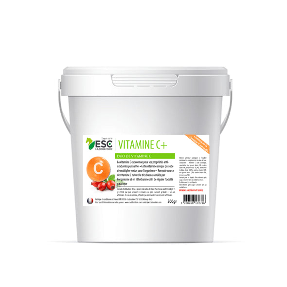 VITAMINE C+ ESC – Soutien de l’effort du cheval – Contient de la vitamine C naturelle