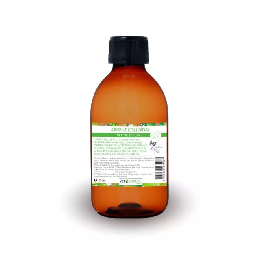 ARGENT COLLOIDAL 15ppm solution naturelle pour chevaux, chiens et chats – Purifie et nettoie