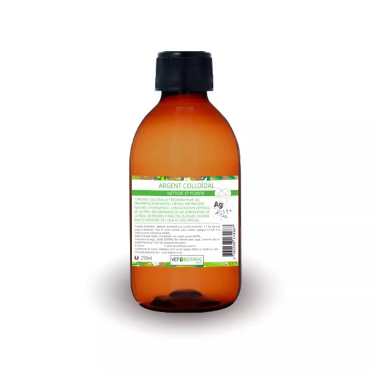 ARGENT COLLOIDAL 15ppm solution naturelle pour chevaux, chiens et chats – Purifie et nettoie