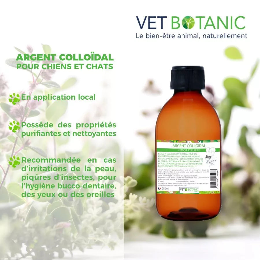 ARGENT COLLOIDAL 15ppm solution naturelle pour chevaux, chiens et chats – Purifie et nettoie