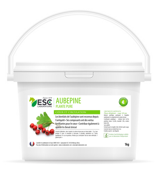 AUBEPINE ESC – Renfort cardio cheval & anti-stress – Plante pure