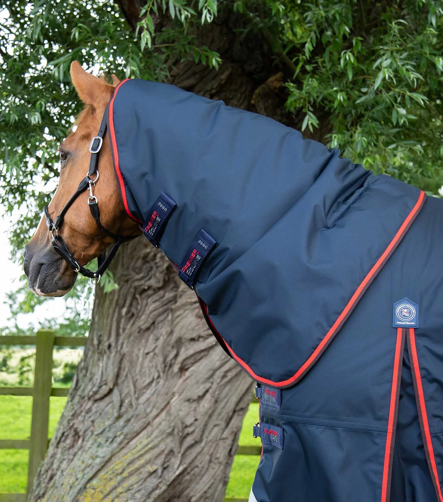 Couverture d'extérieur PREMIER EQUINE "BUSTER 840D" 420g  avec couvre-cou classique amovible
