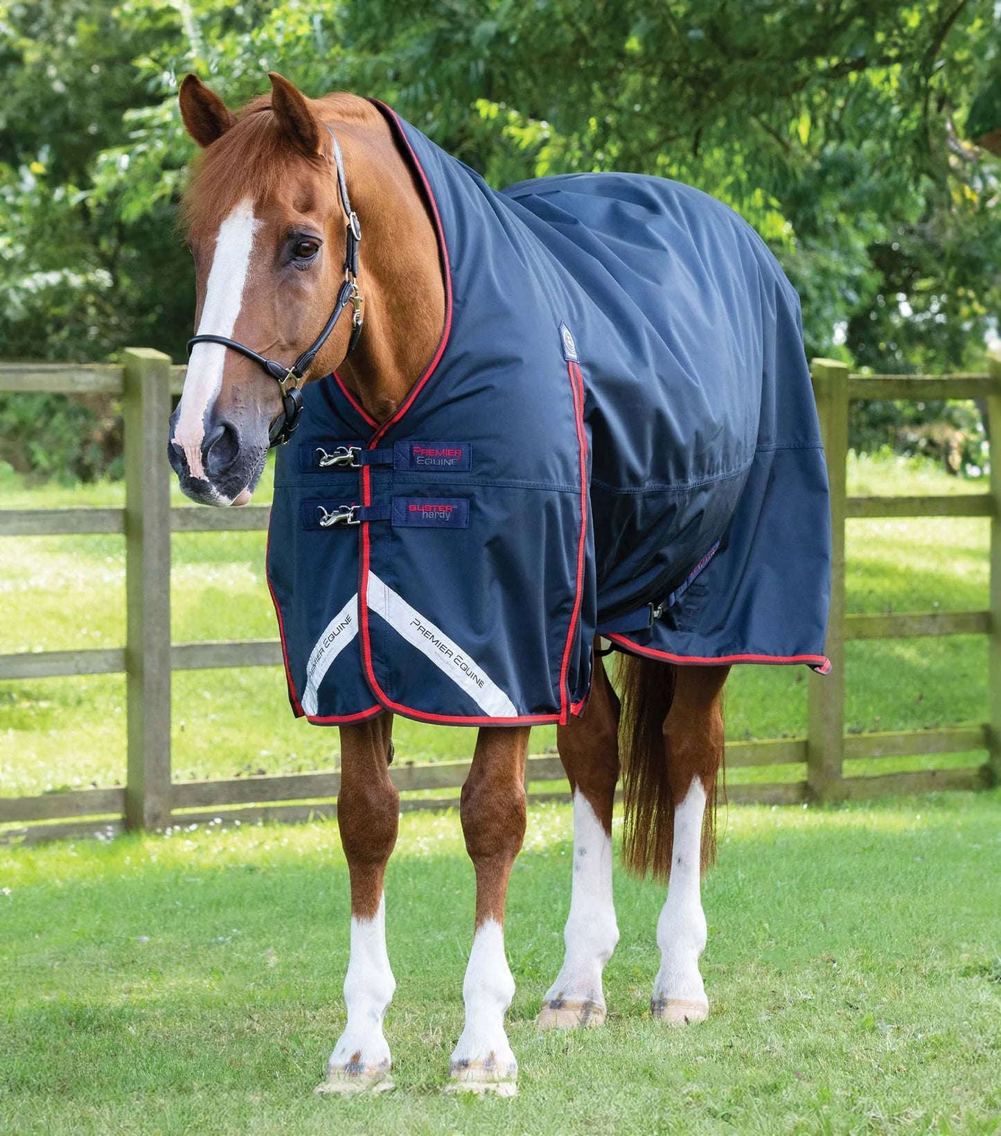 Couverture d'extérieur PREMIER EQUINE "BUSTER 840D" Hardy 200g col montant