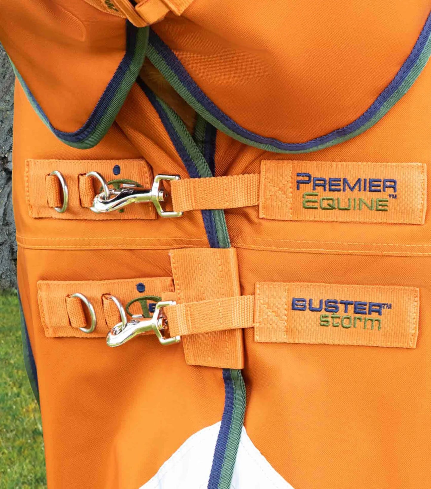 Couverture d'extérieur PREMIER EQUINE "BUSTER 840D" Storm 400g Combo avec couvre-cou classique intégré