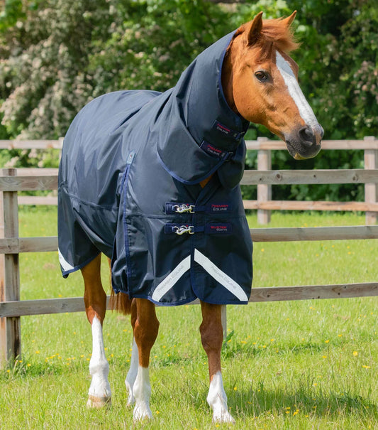 Couverture d'extérieur PREMIER EQUINE "BUSTER 840D" Storm 90g Combo avec couvre-cou classique intégér