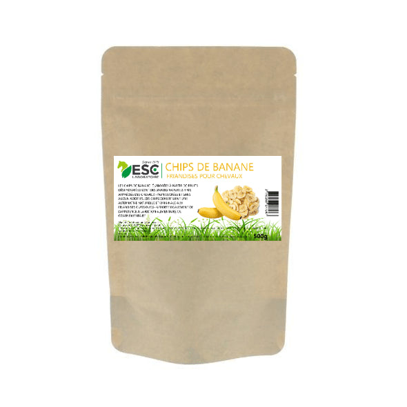 CHIPS DE BANANE Cheval ESC – Friandises sans sucres et naturelles