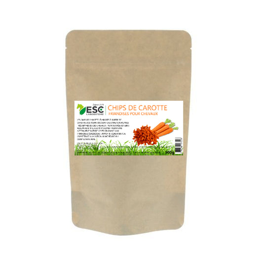 CHIPS DE CAROTTE Cheval ESC – Friandises sans sucres et naturelles