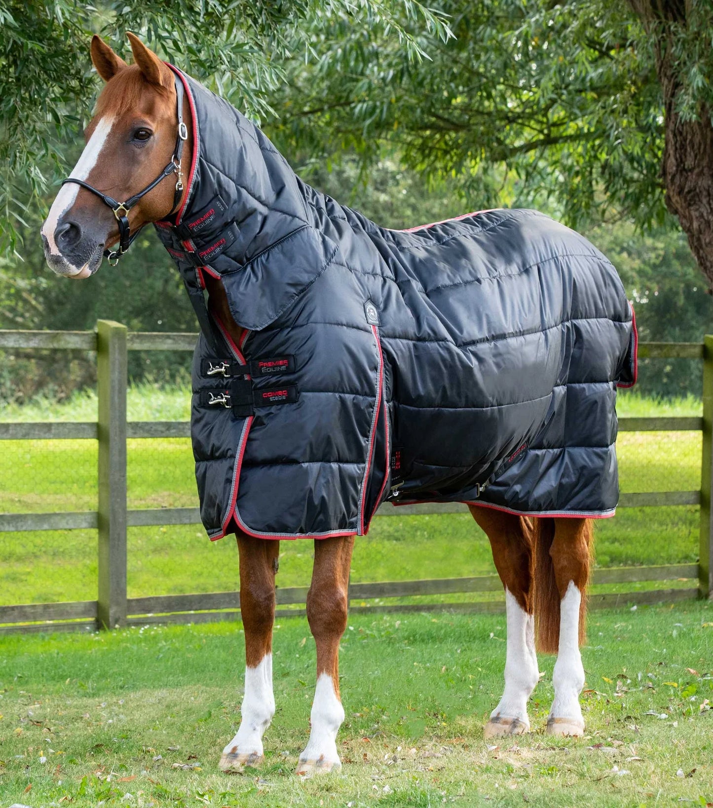 Couverture d'écurie PREMIER EQUINE Combo Stable 420D 400g avec couvre-cou intégré