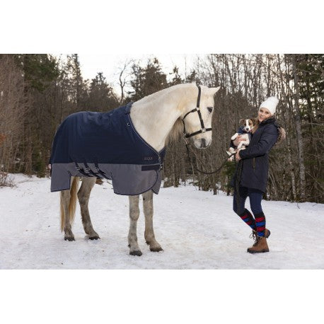 Couverture d'extérieur EQUITHÈME "TYREX 600D" BELLY BELT 300g