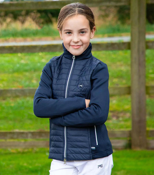 Veste d'équitation hybride PREMIER EQUINE pour fille Mini Elena, 2 coloris