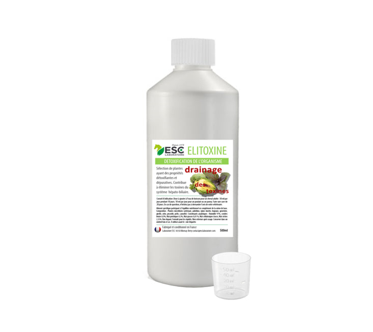 ELITOXINE ESC – Drainage detox cheval – Complément liquide à base de plantes