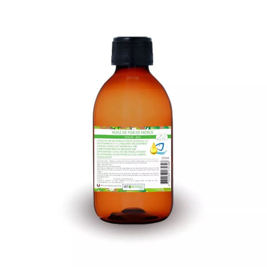 HUILE DE FOIE DE MORUE – Vitalité et mue chiens et chats