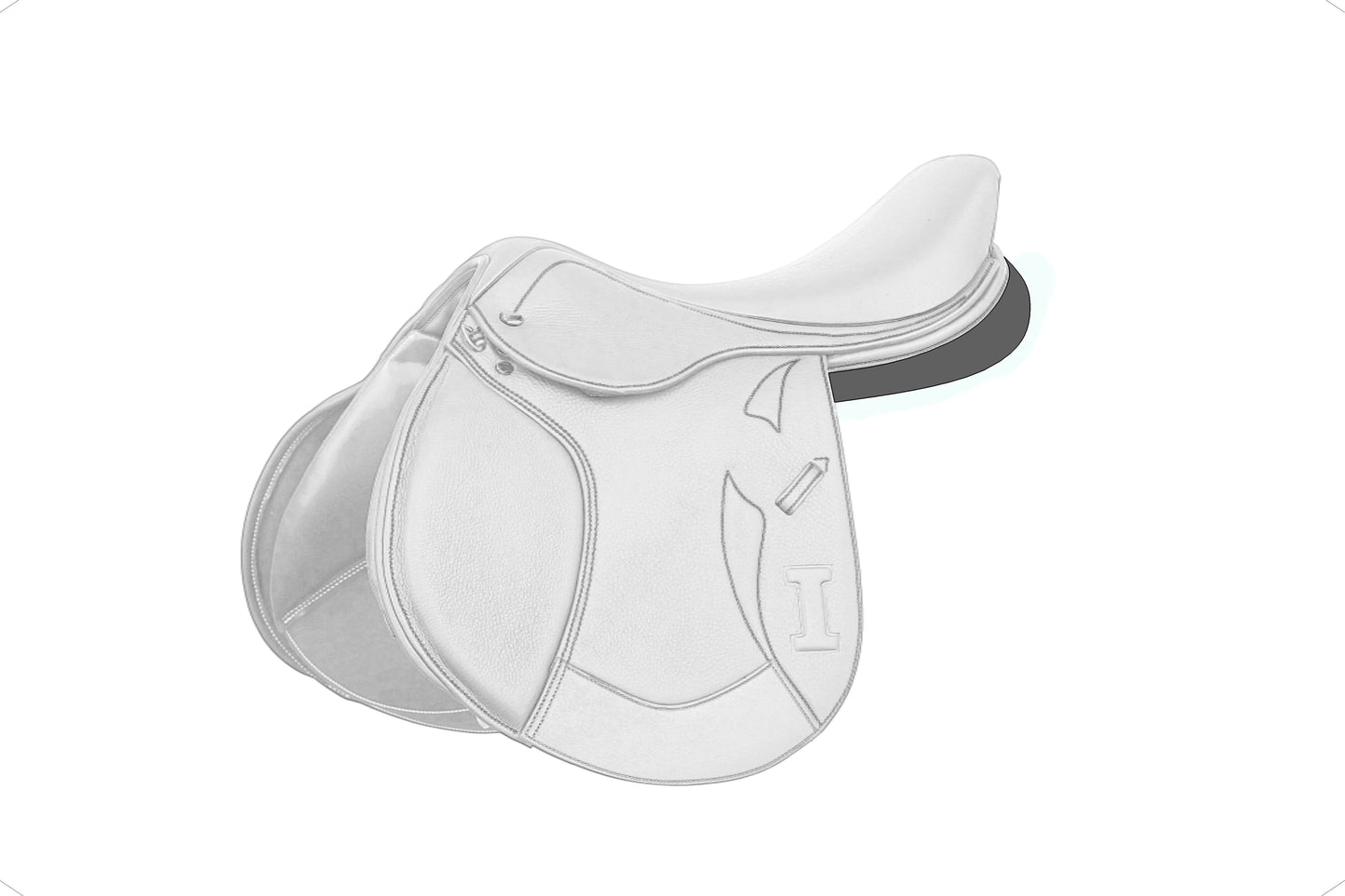 Selle de saut doublée Ikonic "Light" personnalisable
