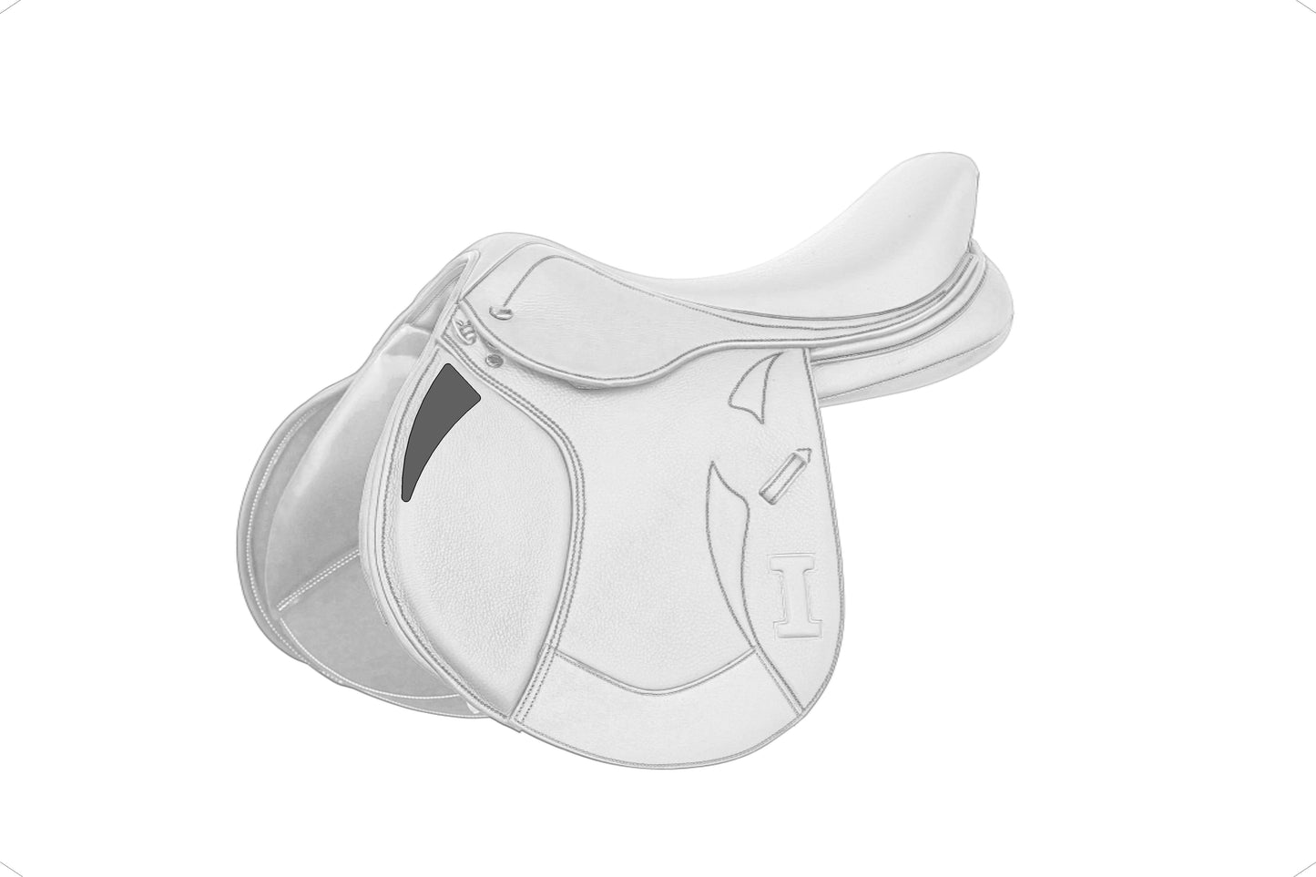 Selle de saut doublée Ikonic "Light" personnalisable