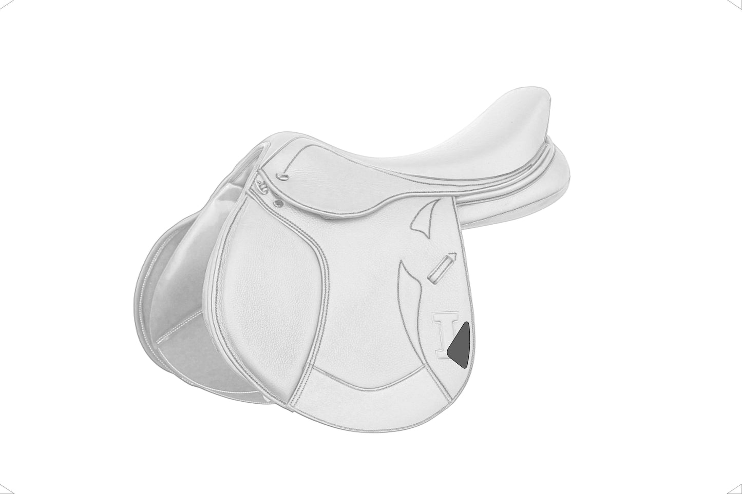 Selle de saut doublée Ikonic "Light" personnalisable