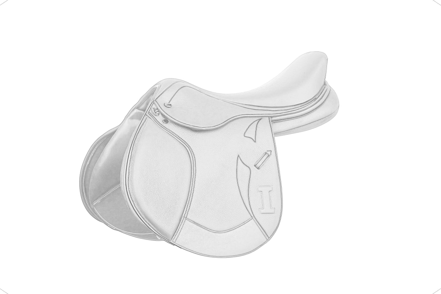 Selle de saut doublée Ikonic "Light" personnalisable