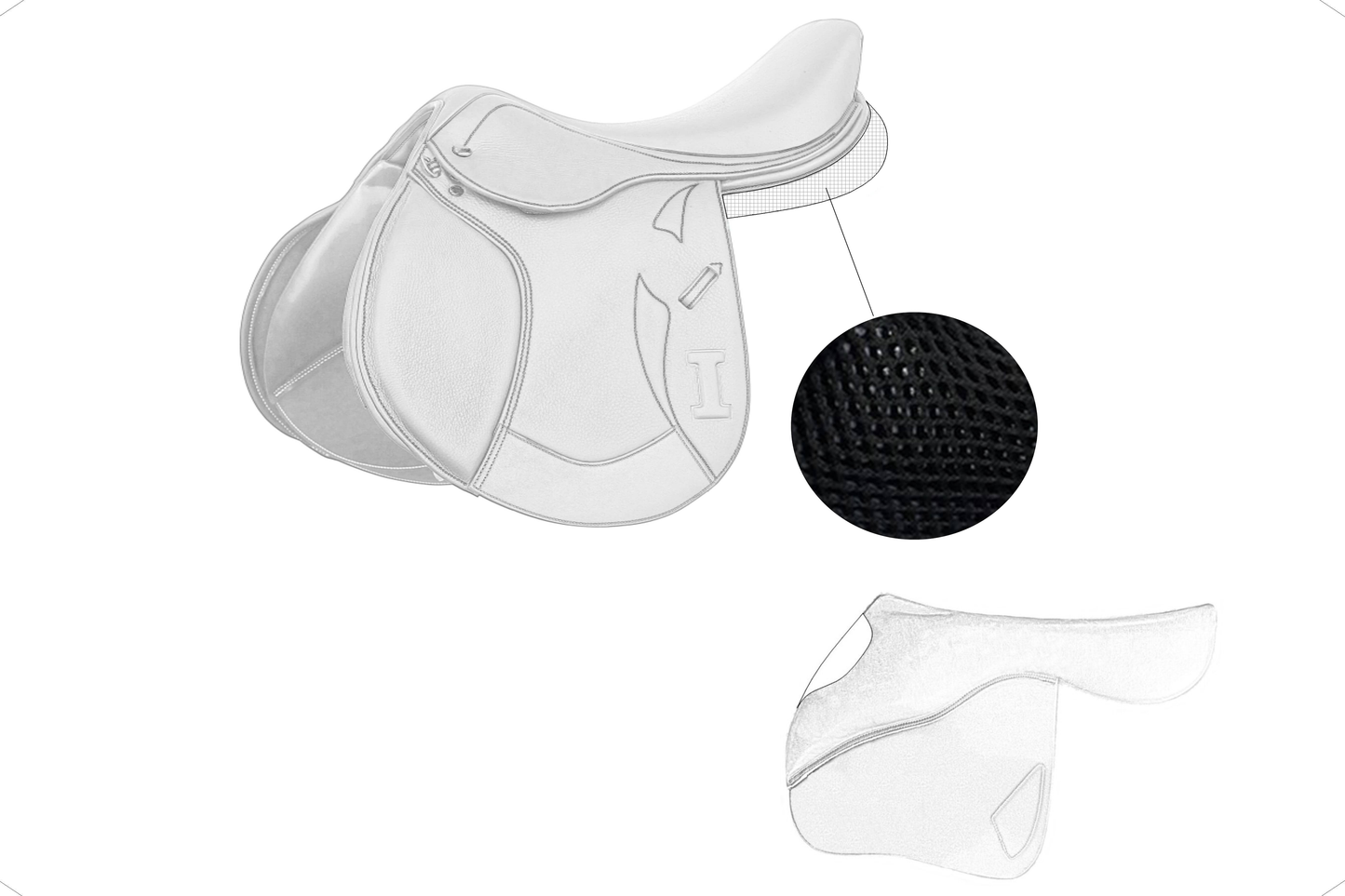 Selle de saut Ikonic "Light" personnalisable