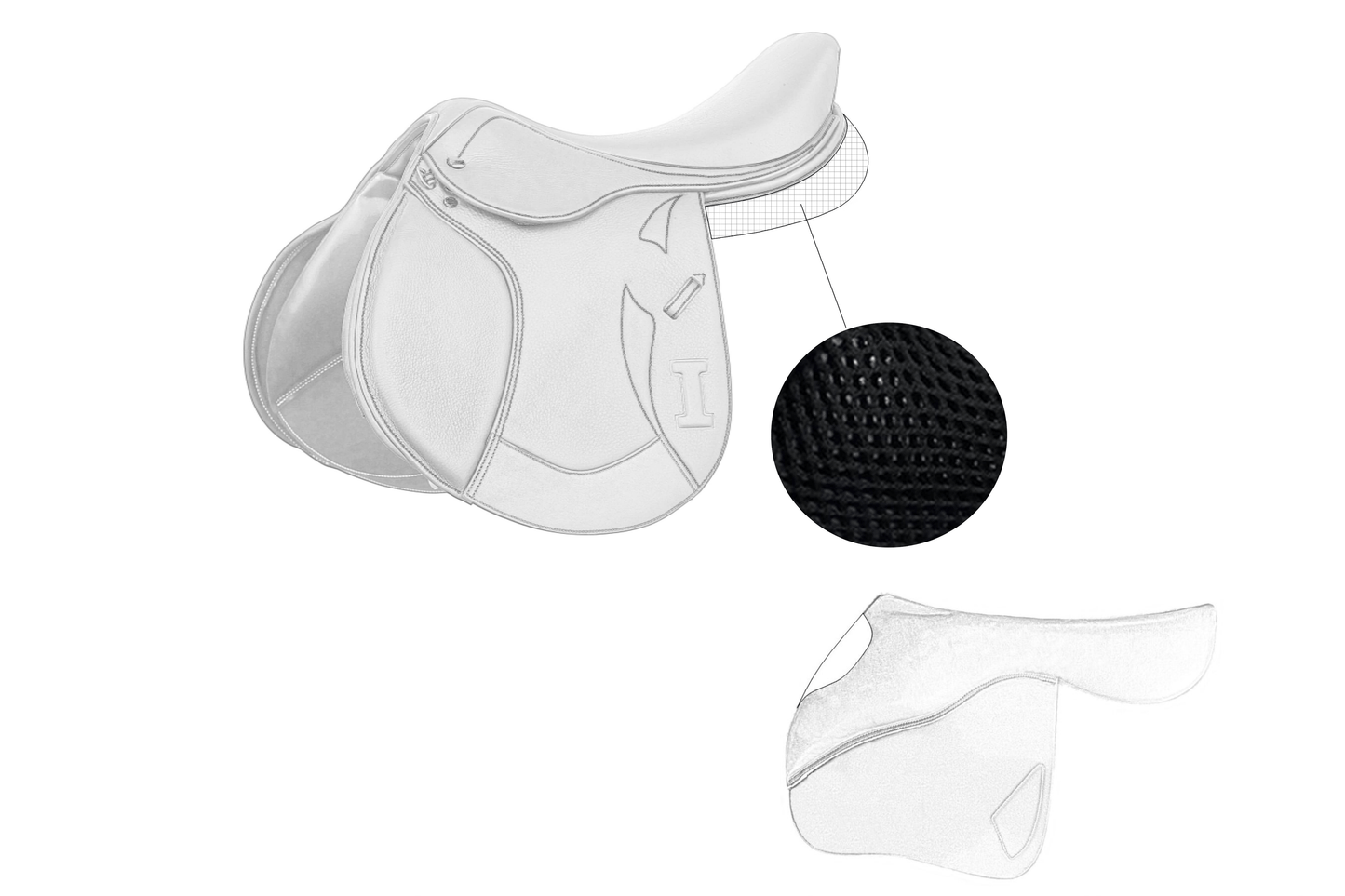Selle de saut Ikonic "Light" personnalisable
