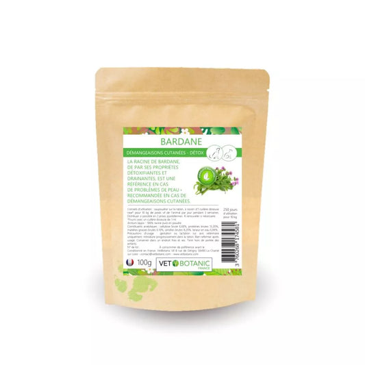 BARDANE Racine en poudre – Démangeaisons et détox chiens et chats