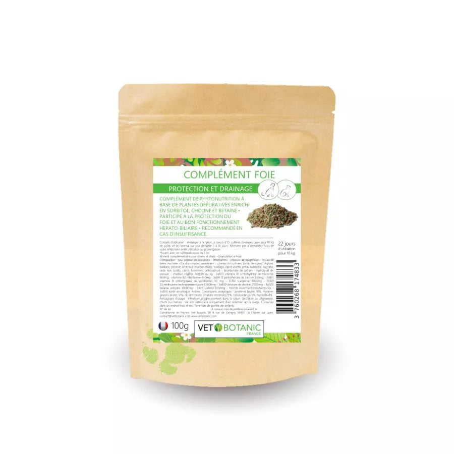 COMPLEMENT FOIE – Protection et draînage chien et chat