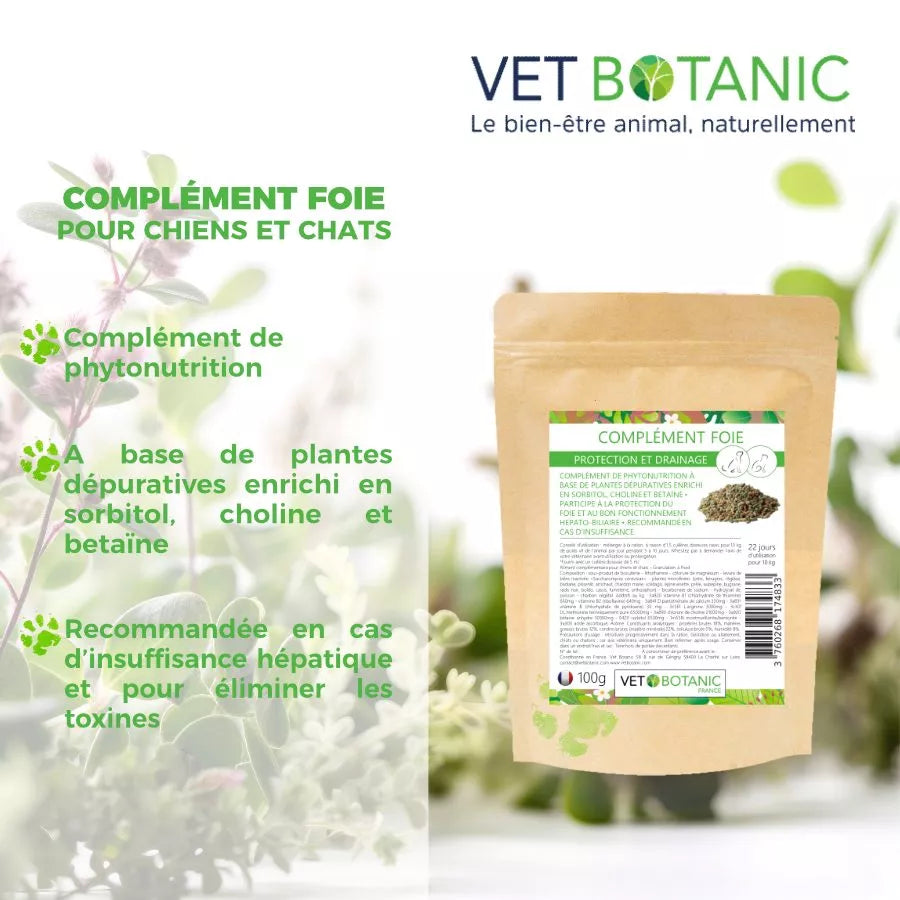 COMPLEMENT FOIE – Protection et draînage chien et chat