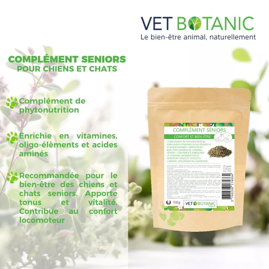 COMPLEMENT SENIORS – Confort et bien-être du chien et du chat