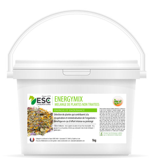 ENERGYMIX ESC – Soutien de l’effort chez le cheval – Mélange de plantes