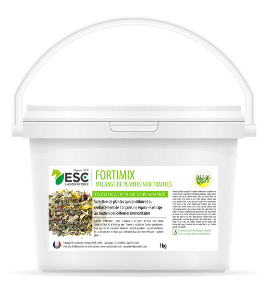 FORTIMIX ESC – Défenses immunitaires cheval – Mélange de plantes