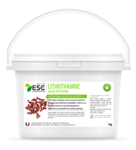 LITHOTHAMNE ESC – Reminéralisation et acidité gastrique cheval – Plante pure