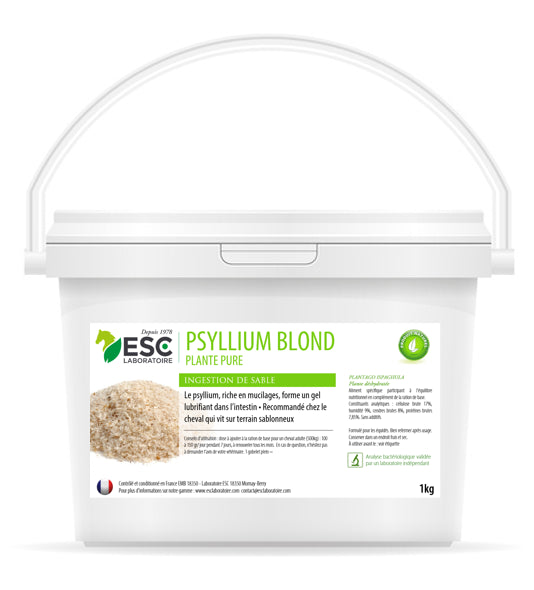 PSYLLIUM BLOND ESC – Transit et ingestion de sable cheval – Plante pure