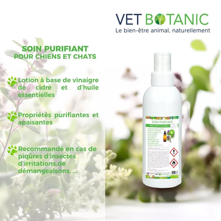SOIN PURIFIANT – Irritations cutanées chiens et chats