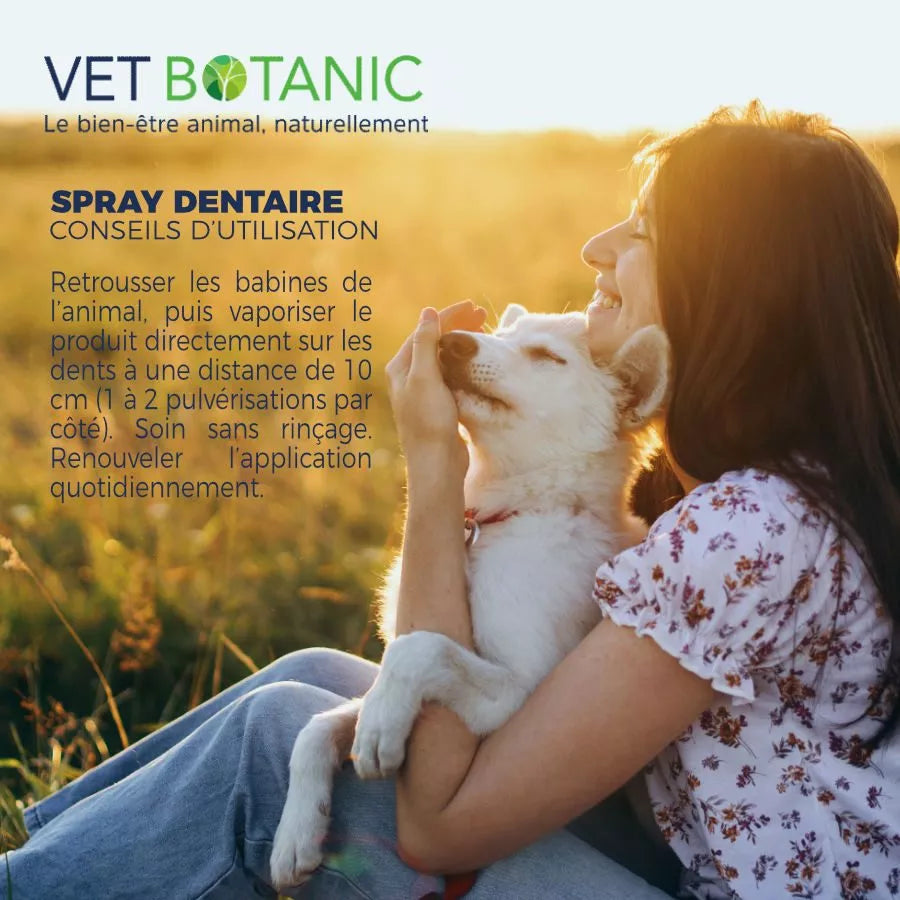 SPRAY DENTAIRE EAUX FLORALES CHIENS ET CHATS – Assainit et rafraichit