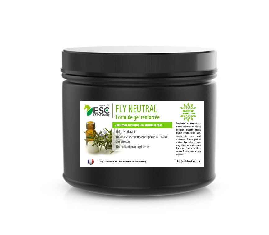 FLY NEUTRAL GEL ESC – Gel insectes cheval – À base d’huiles essentielles